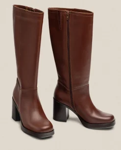 Best Sale Yokono Bota De Tacón KOLIN-008 Marrón