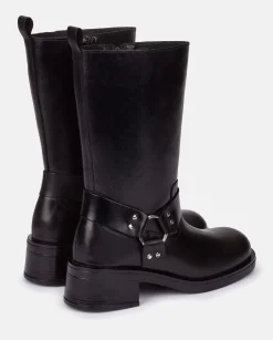 Fashion Yokono Bota Plana SPA-003 NEGRO