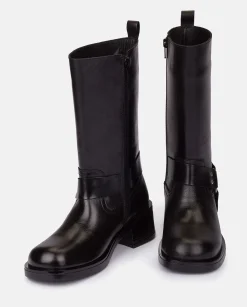 Fashion Yokono Bota Plana SPA-003 NEGRO
