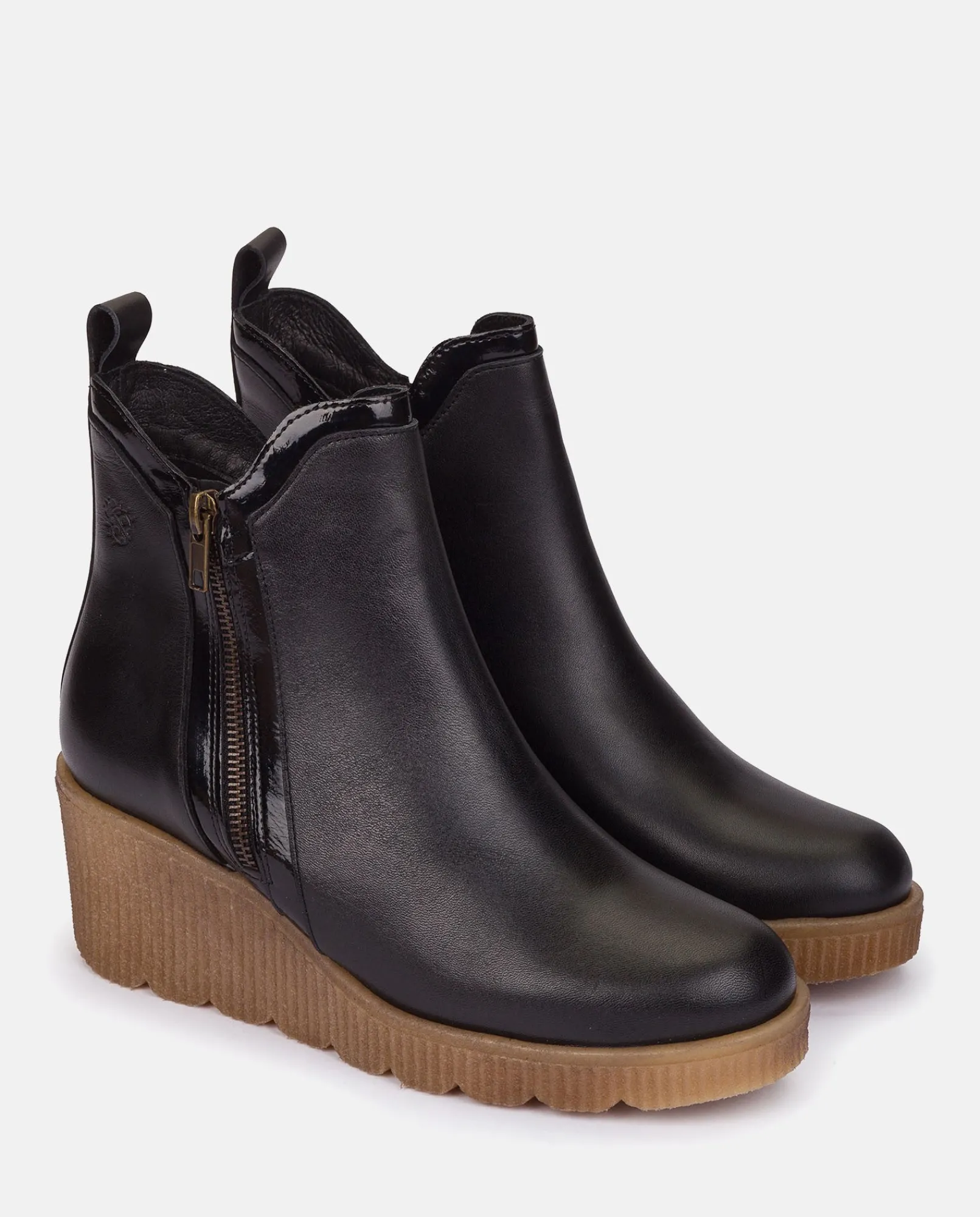 Best Sale Yokono Botín De Cuña MADONA-002 NEGRO