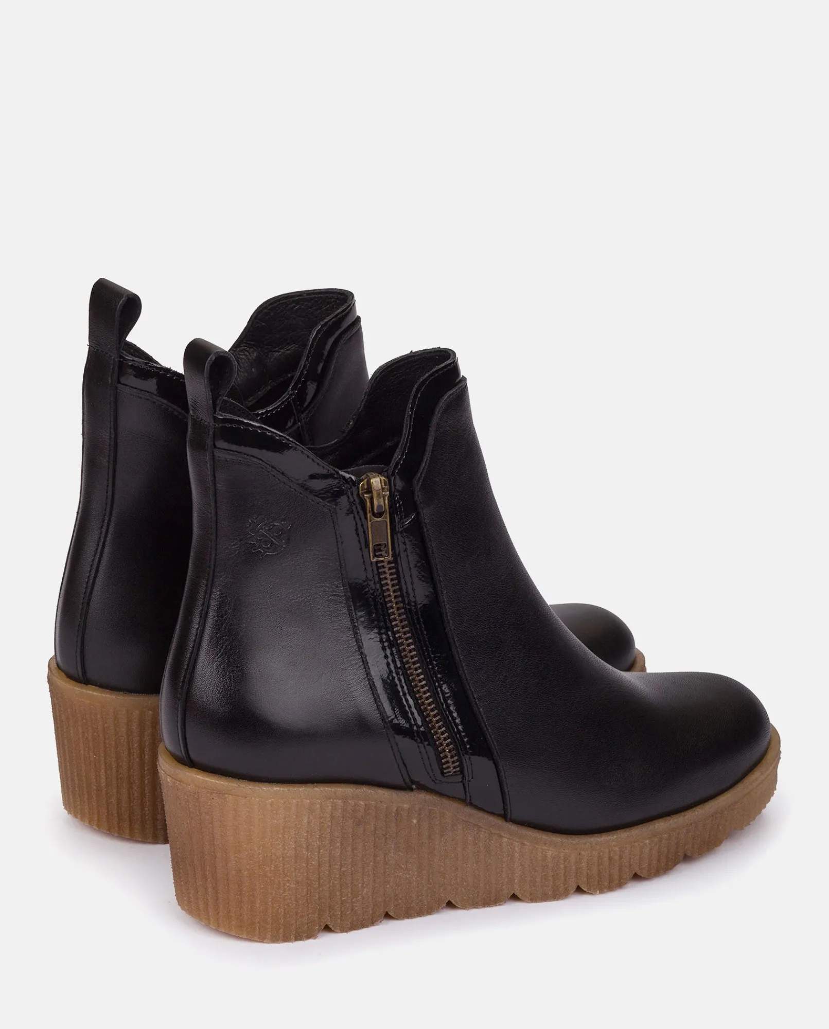 Best Sale Yokono Botín De Cuña MADONA-002 NEGRO