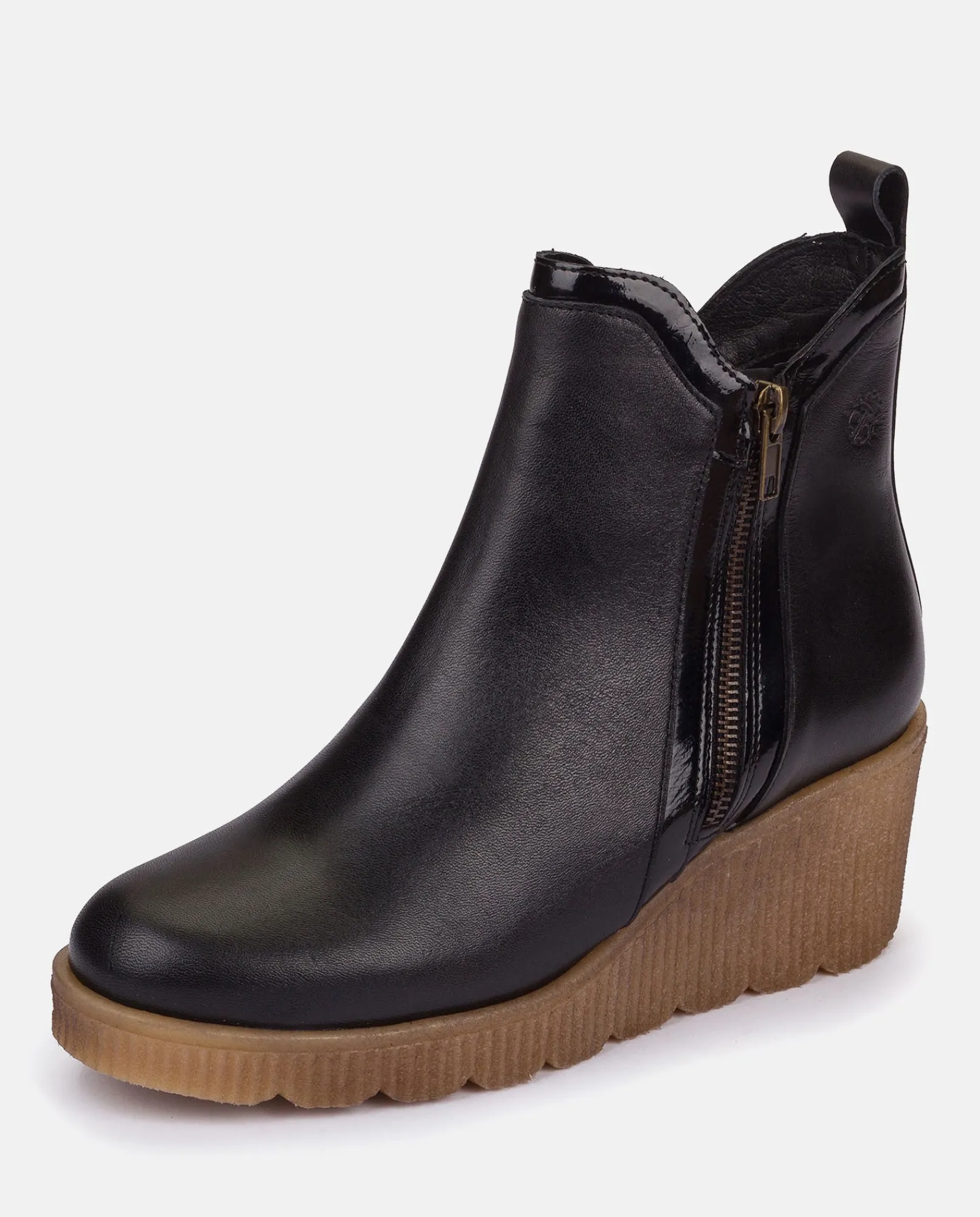 Best Sale Yokono Botín De Cuña MADONA-002 NEGRO