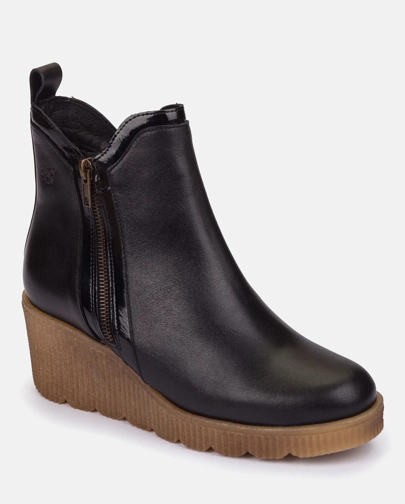 Best Sale Yokono Botín De Cuña MADONA-002 NEGRO