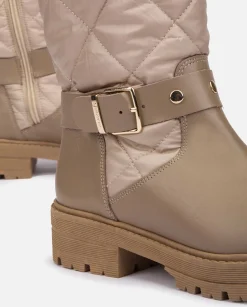 Discount Yokono Botín Plano BERNA-003 Beige