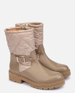 Discount Yokono Botín Plano BERNA-003 Beige