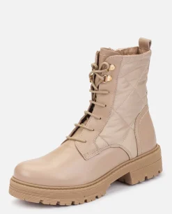 Online Yokono Botín Plano BERNA-007 Beige