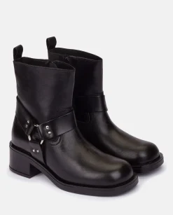 Cheap Yokono Botín Plano SPA-005 NEGRO