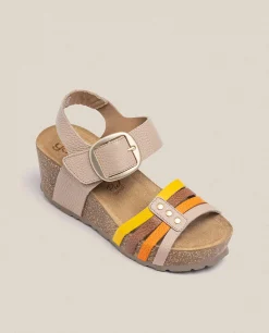 Sale Yokono Sandalia Cuña Bari 304 Beige