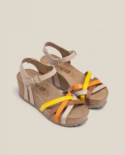 Discount Yokono Sandalia Cuña Bari 302 Beige