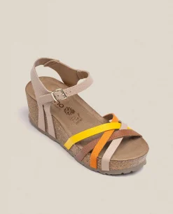 Discount Yokono Sandalia Cuña Bari 302 Beige
