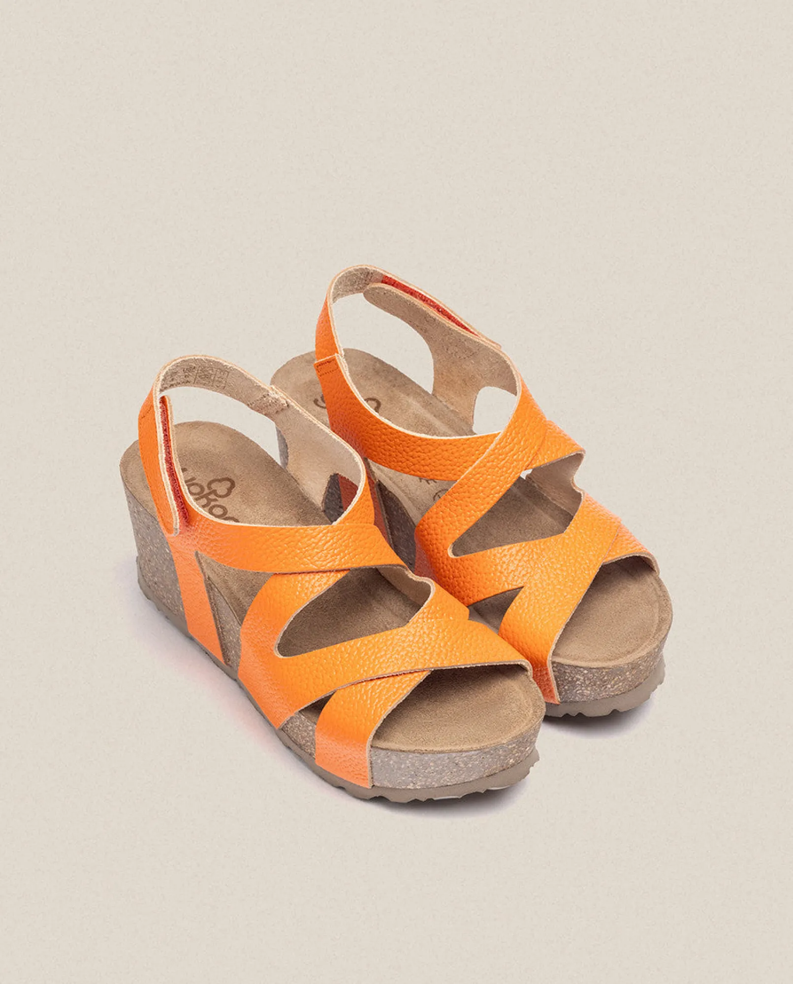 Fashion Yokono Sandalia Cuña Bari 303 Naranja