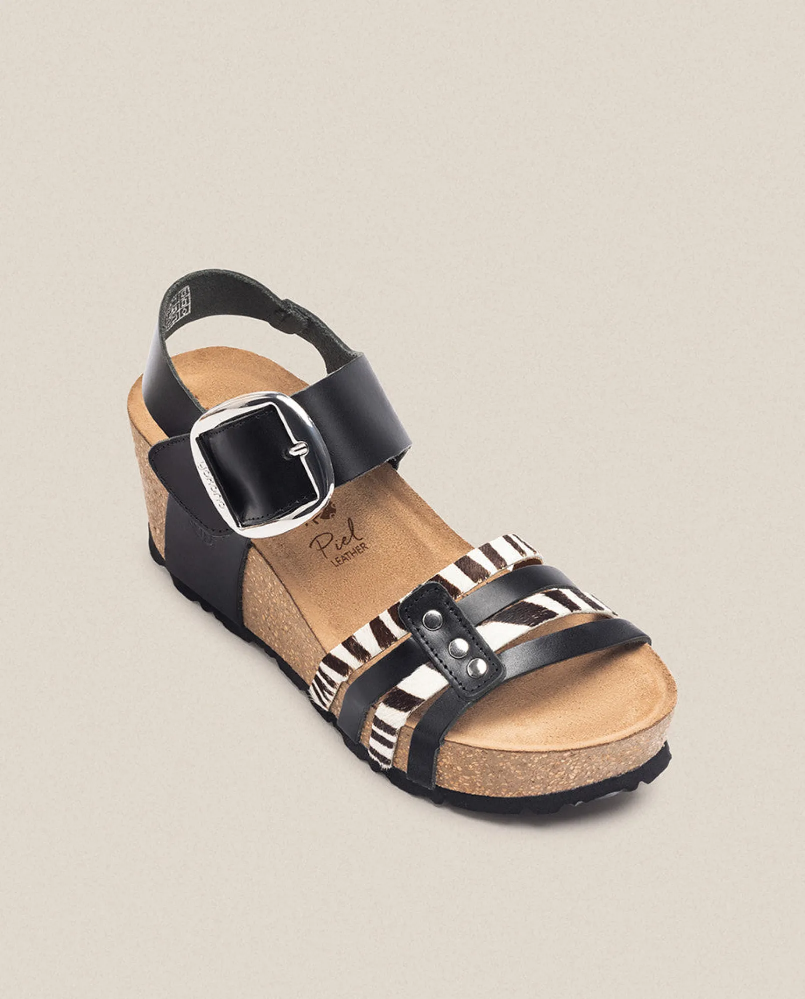 Outlet Yokono Sandalia Cuña Bari 304 Negro
