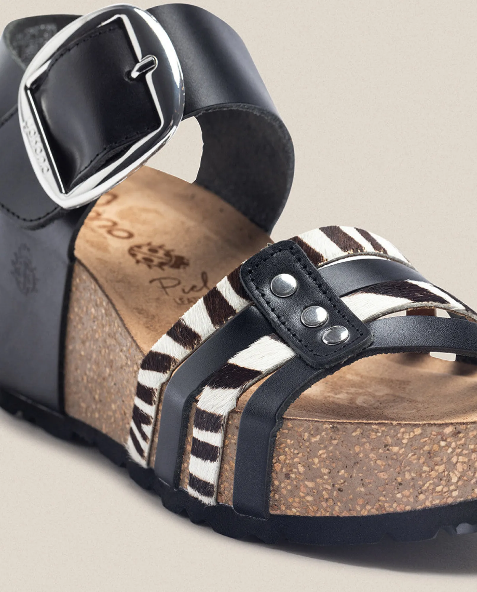 Outlet Yokono Sandalia Cuña Bari 304 Negro
