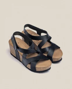 Store Yokono Sandalia Cuña Bari 303 Negro