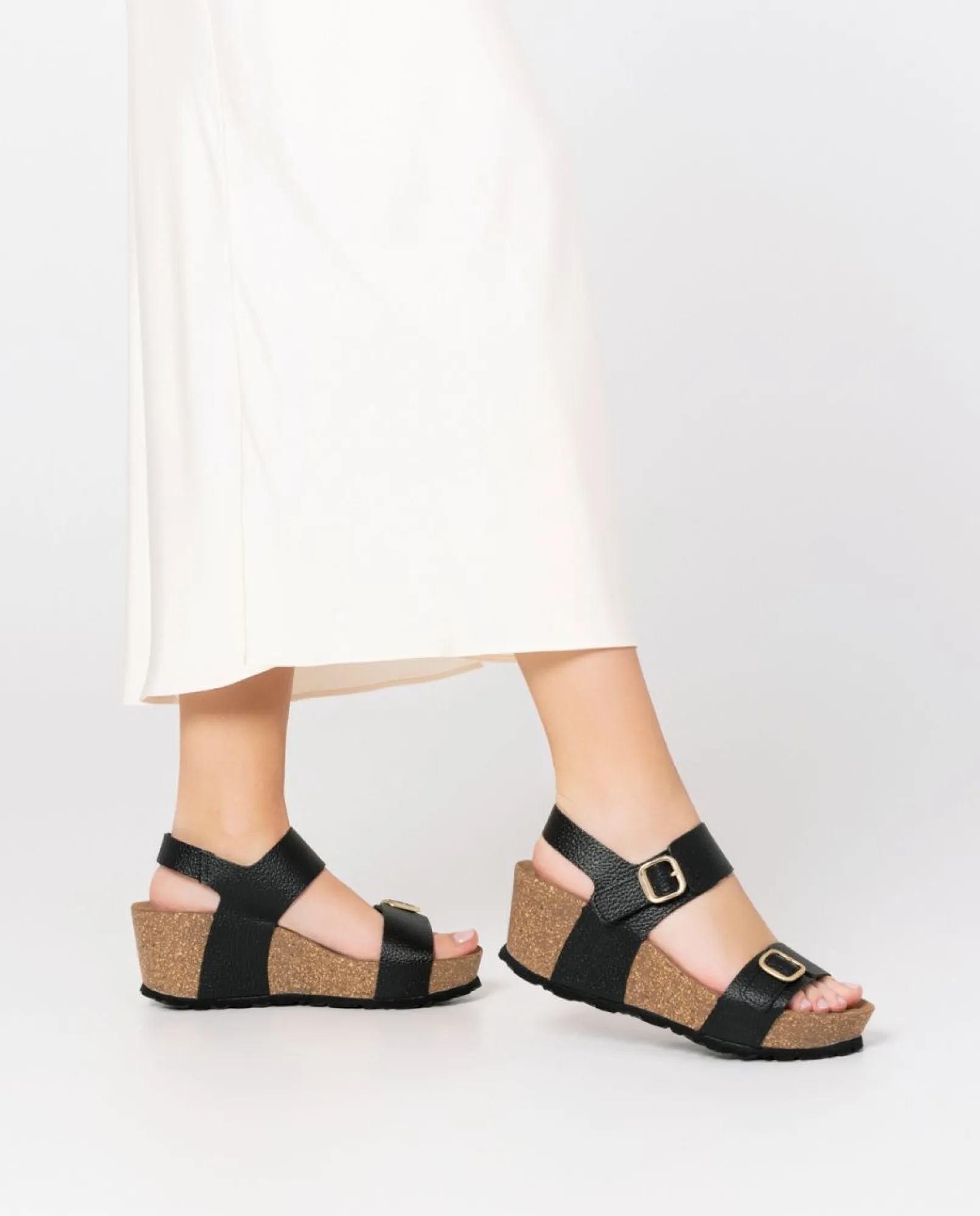 Cheap Yokono Sandalia Cuña Bari 301 Negro
