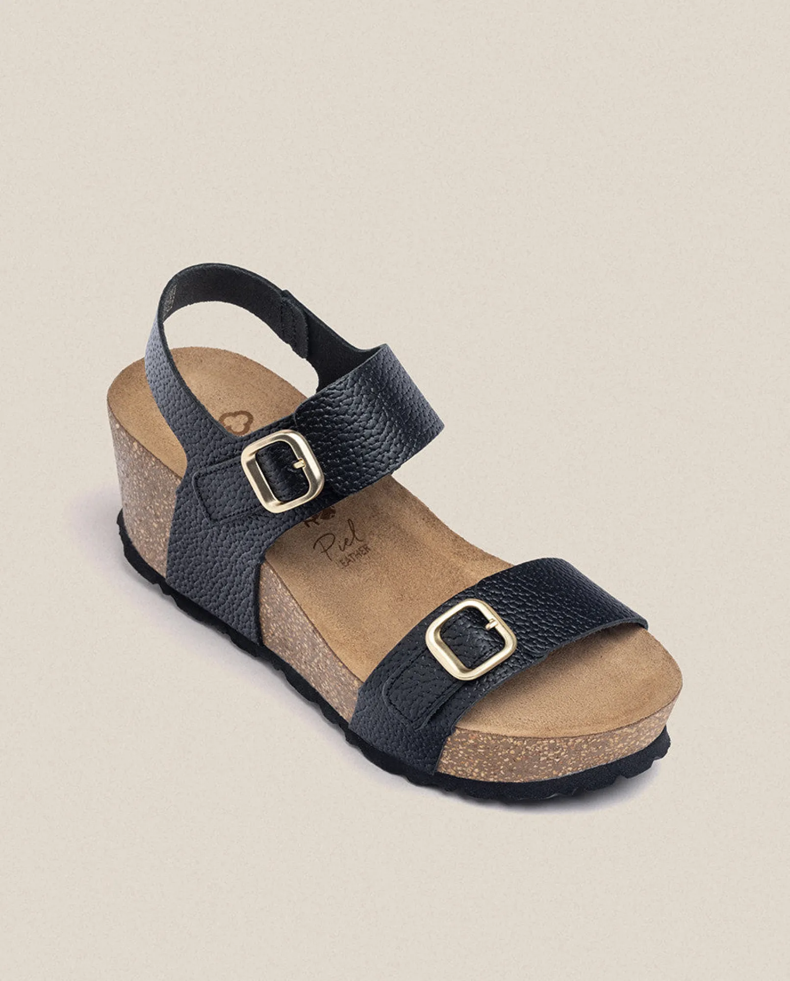 Cheap Yokono Sandalia Cuña Bari 301 Negro