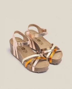 New Yokono Sandalia Cuña Bari 302 Rosa