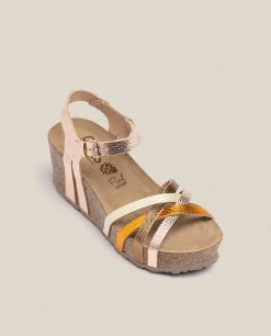 New Yokono Sandalia Cuña Bari 302 Rosa