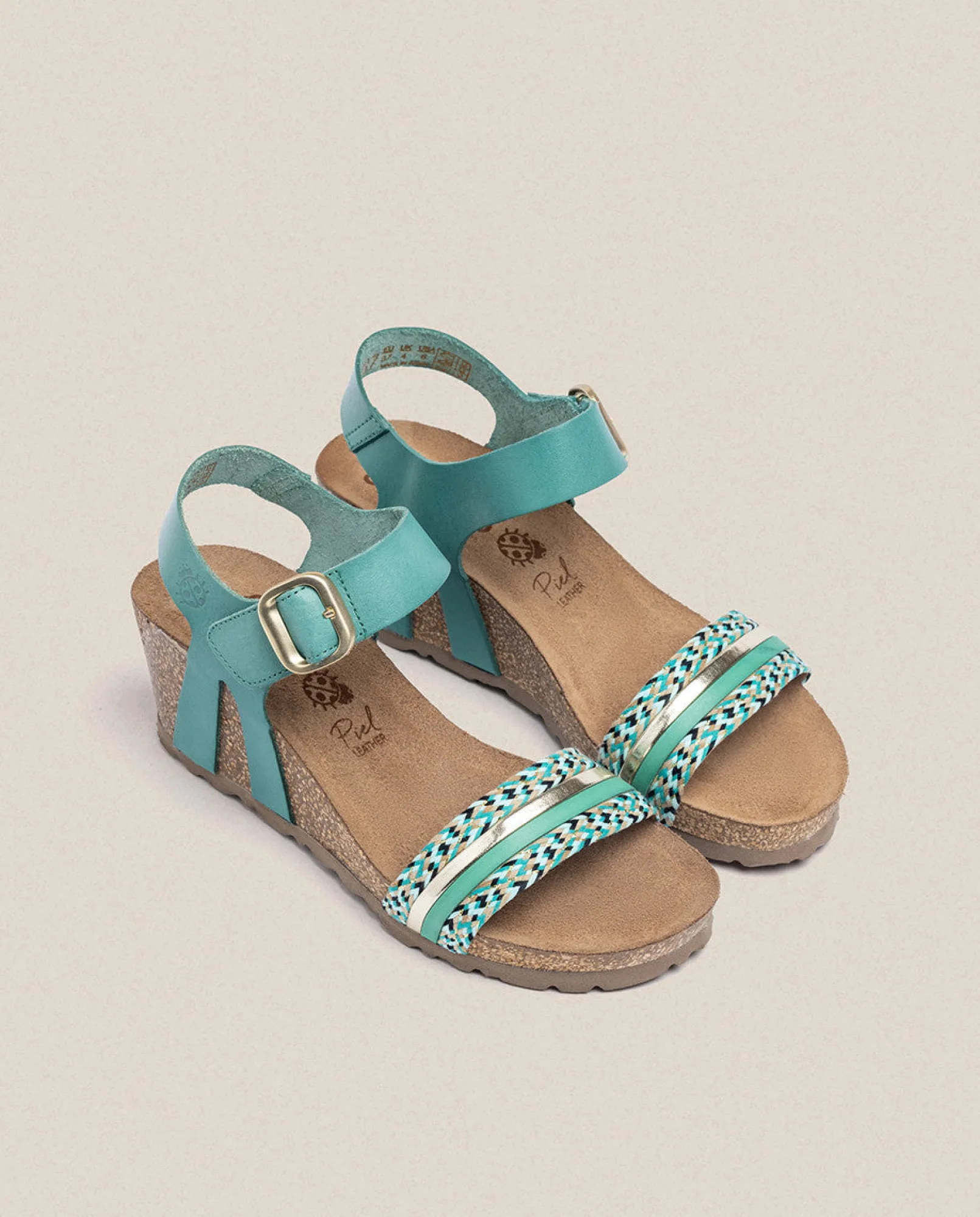 Shop Yokono Sandalia Cuña Cadiz 306 Azul