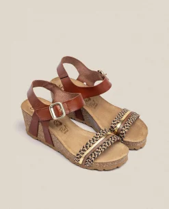 Fashion Yokono Sandalia Cuña Cadiz 306 Marrón