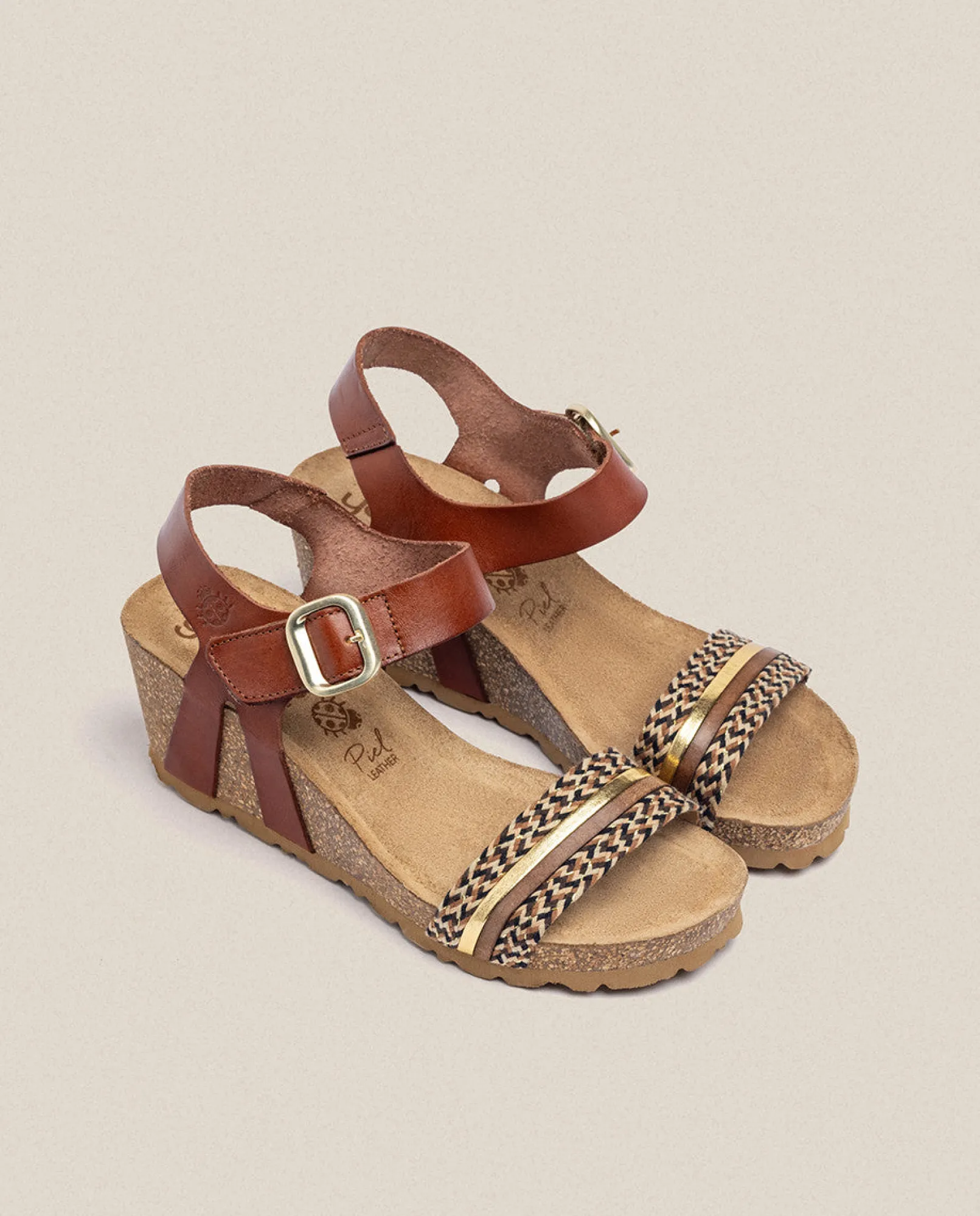 Fashion Yokono Sandalia Cuña Cadiz 306 Marrón