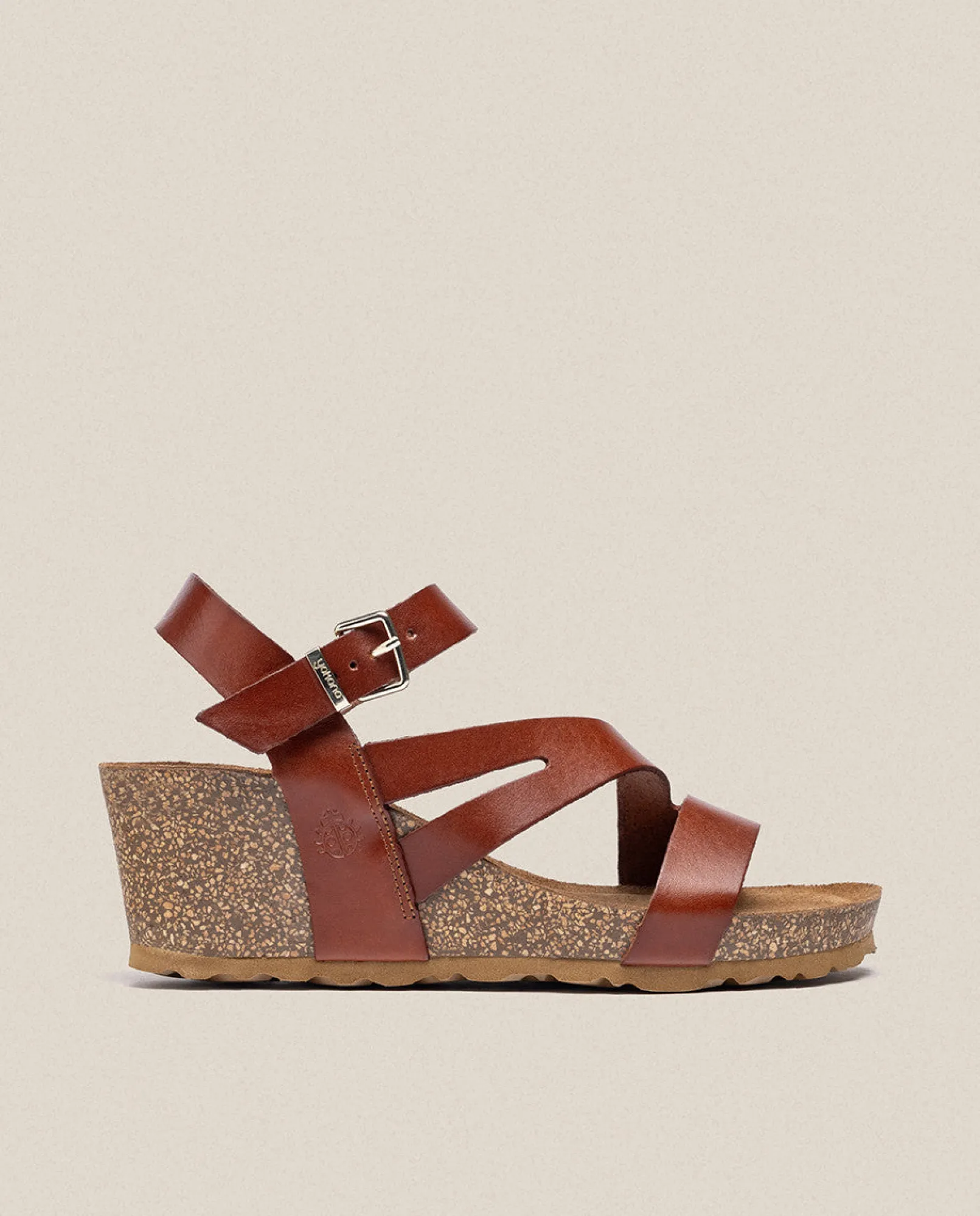 Store Yokono Sandalia Cuña Cadiz 302 Marrón