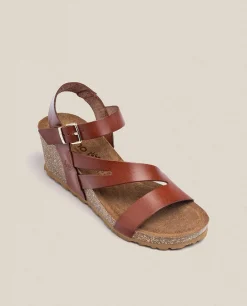 Store Yokono Sandalia Cuña Cadiz 302 Marrón