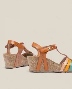 Discount Yokono Sandalia Cuña Cadiz 301 Marrón