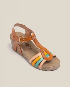 Discount Yokono Sandalia Cuña Cadiz 301 Marrón