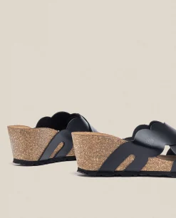 Flash Sale Yokono Sandalia Cuña Cadiz 300 Negro