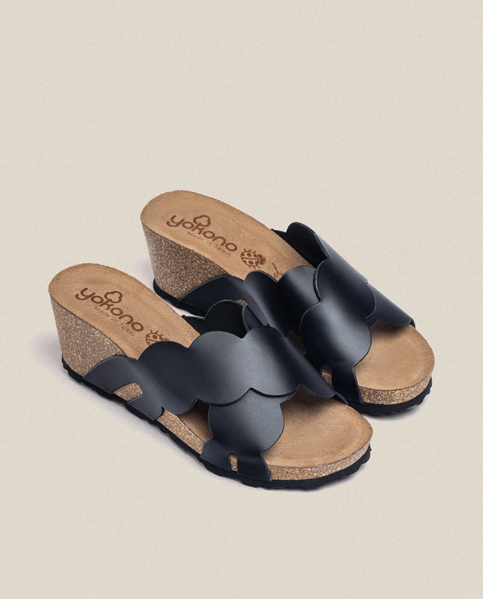 Flash Sale Yokono Sandalia Cuña Cadiz 300 Negro