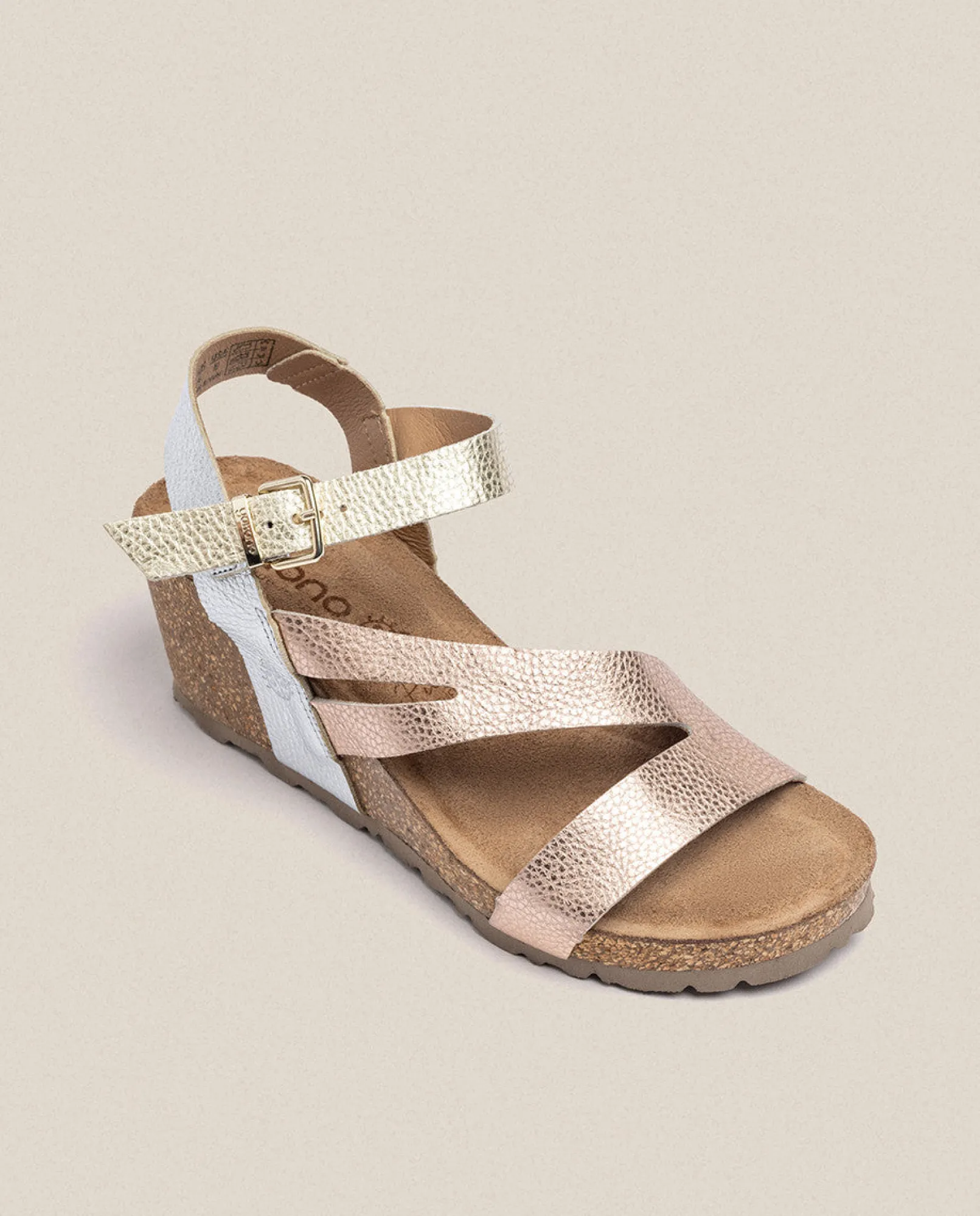 Online Yokono Sandalia Cuña Cadiz 302 Rosa
