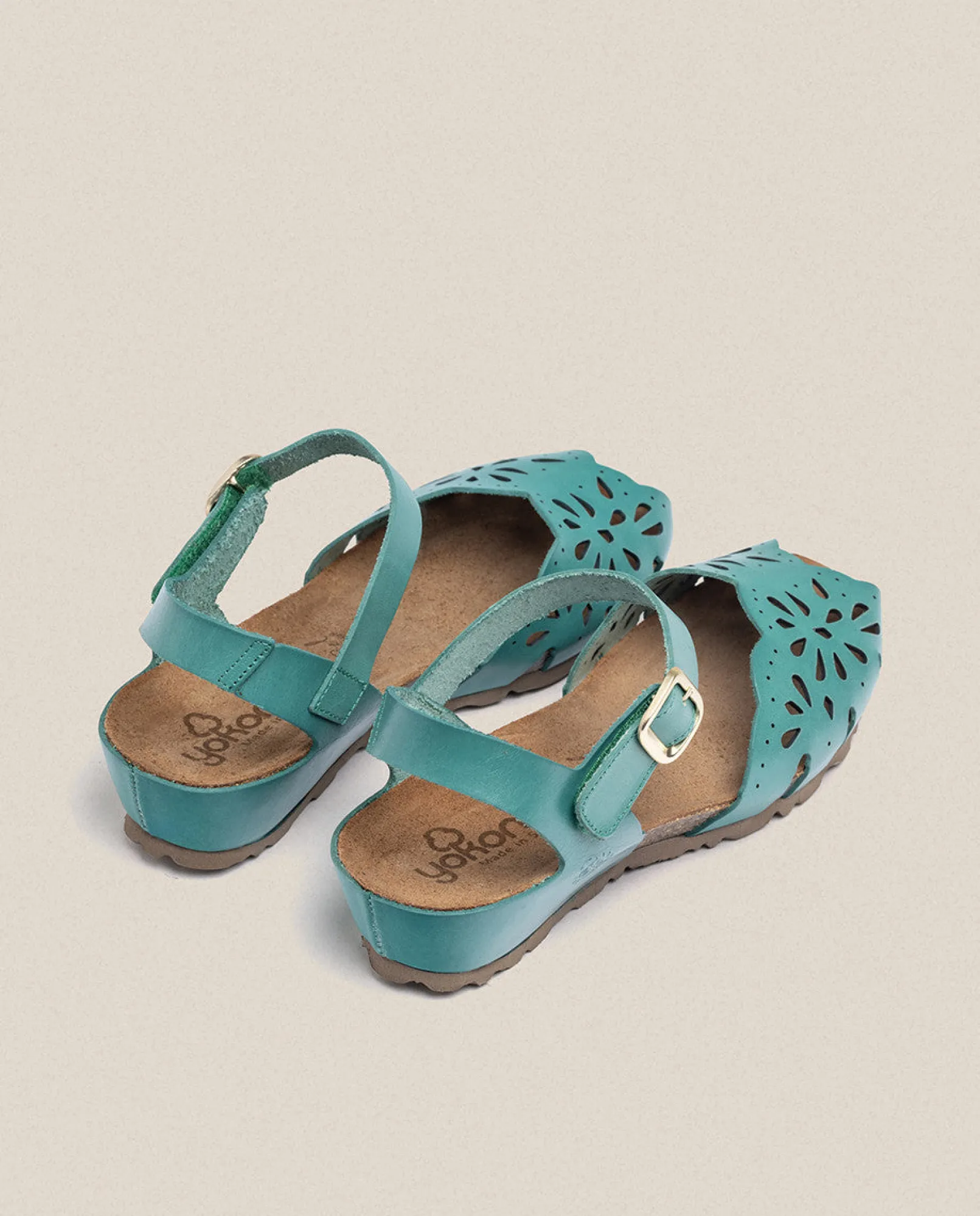 Shop Yokono Sandalia De Cuña Monaco 047 Azul
