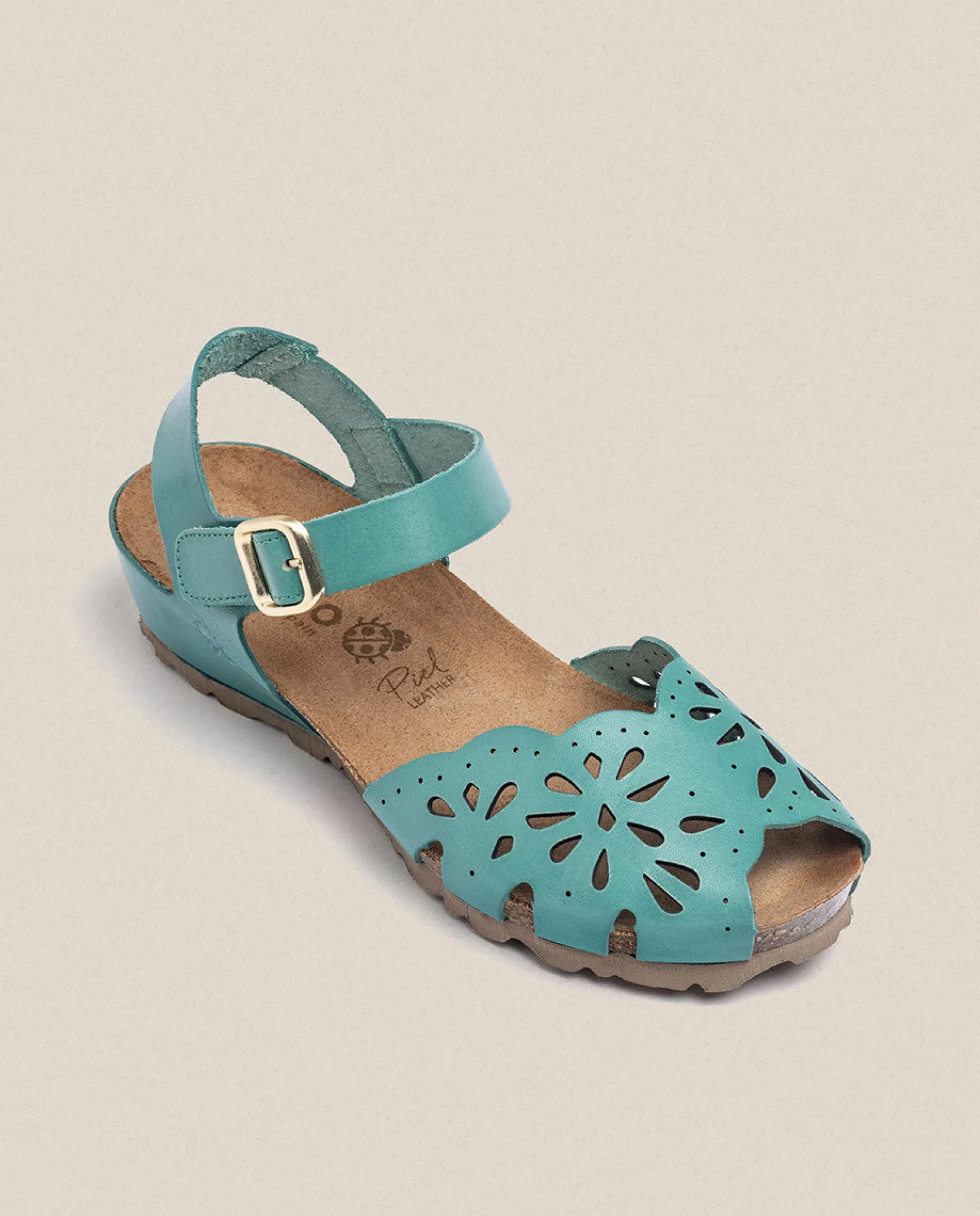 Shop Yokono Sandalia De Cuña Monaco 047 Azul