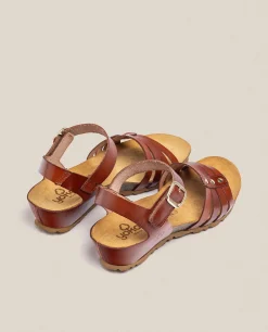 Flash Sale Yokono Sandalia De Cuña Monaco 051 Marrón