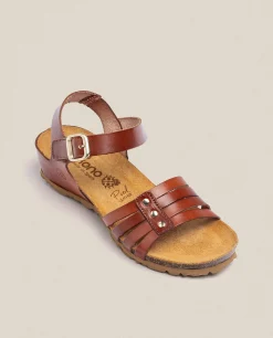 Flash Sale Yokono Sandalia De Cuña Monaco 051 Marrón