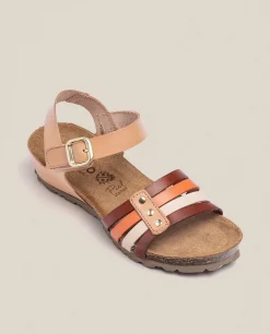 Store Yokono Sandalia De Cuña Monaco 051 Marrón