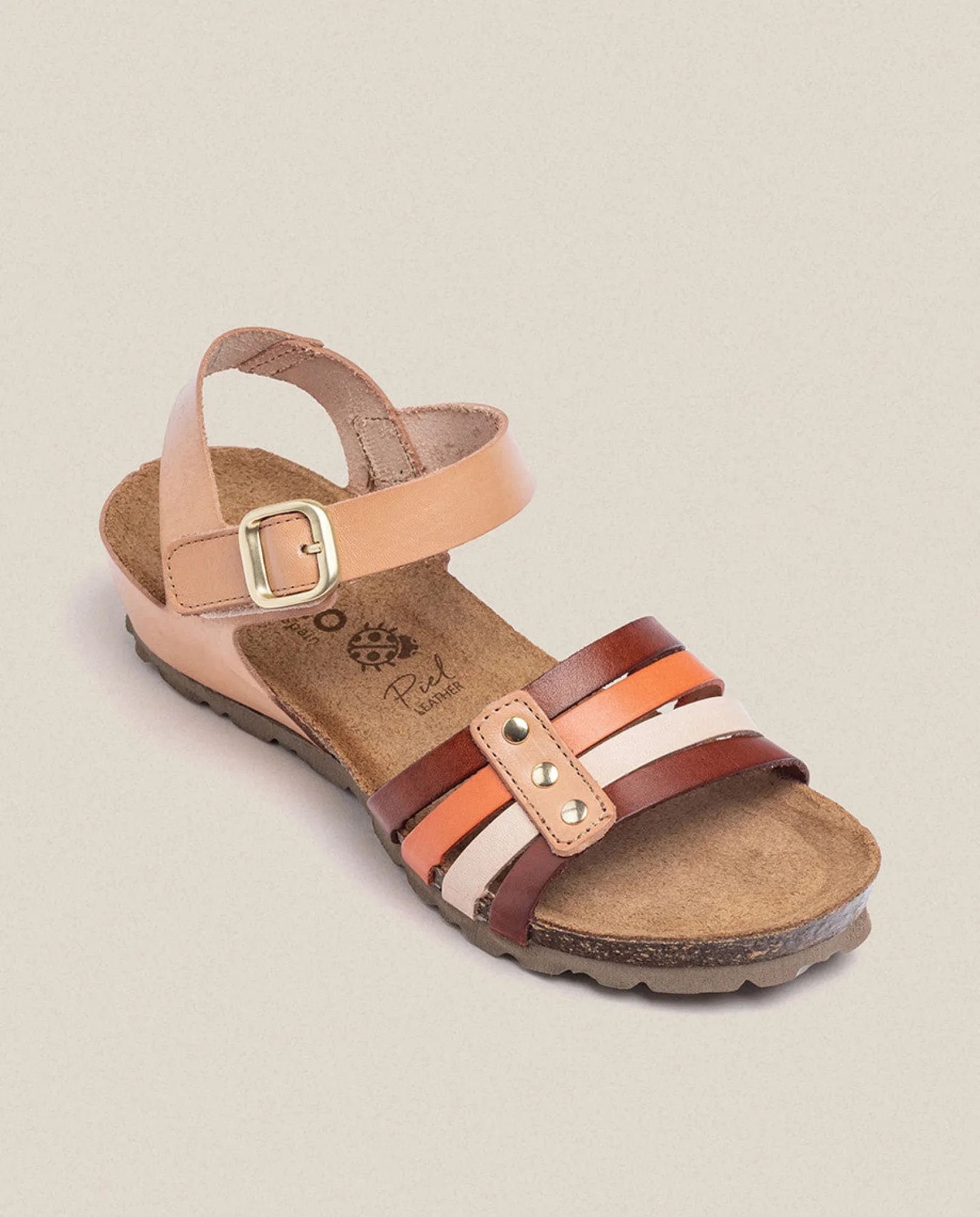 Store Yokono Sandalia De Cuña Monaco 051 Marrón