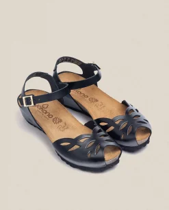 Flash Sale Yokono Sandalia De Cuña Monaco 003 Negro