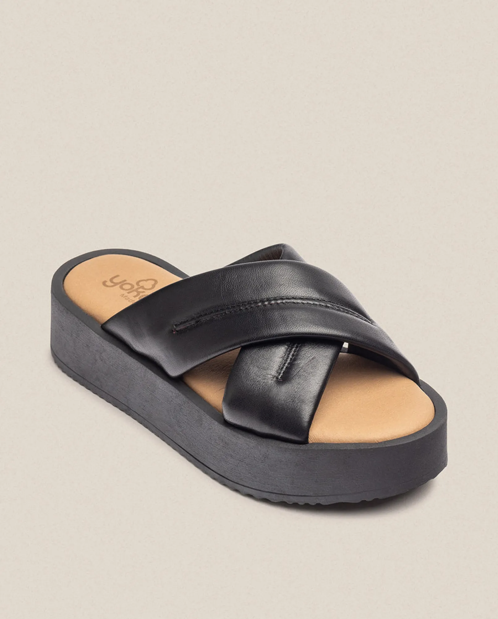 Best Sale Yokono Sandalia De Plataforma CARMEN-004 Negro