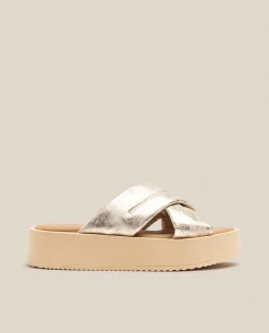 Sale Yokono Sandalia De Plataforma CARMEN-004 Dorado