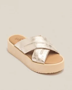 Sale Yokono Sandalia De Plataforma CARMEN-004 Dorado