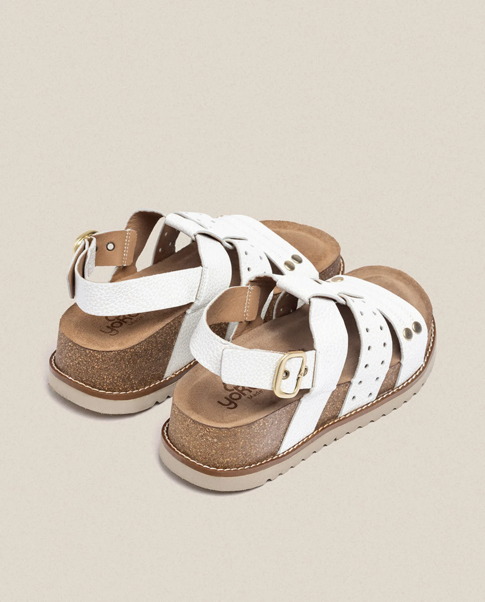 Best Sale Yokono Sandalia De Plataforma Oca 007 Blanco