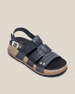 New Yokono Sandalia De Plataforma Oca 007 Negro