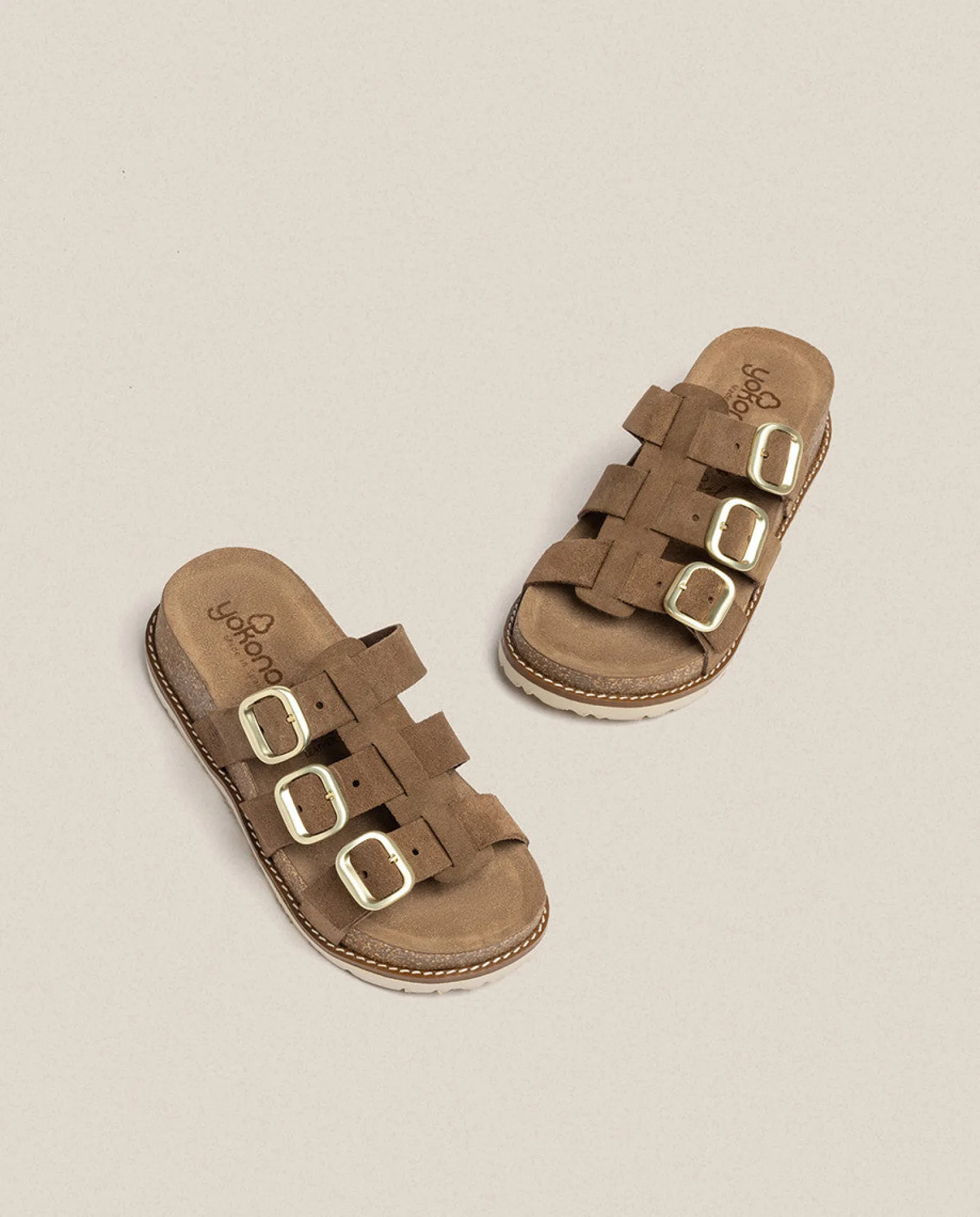 Discount Yokono Sandalia De Plataforma Oca 004 Marrón