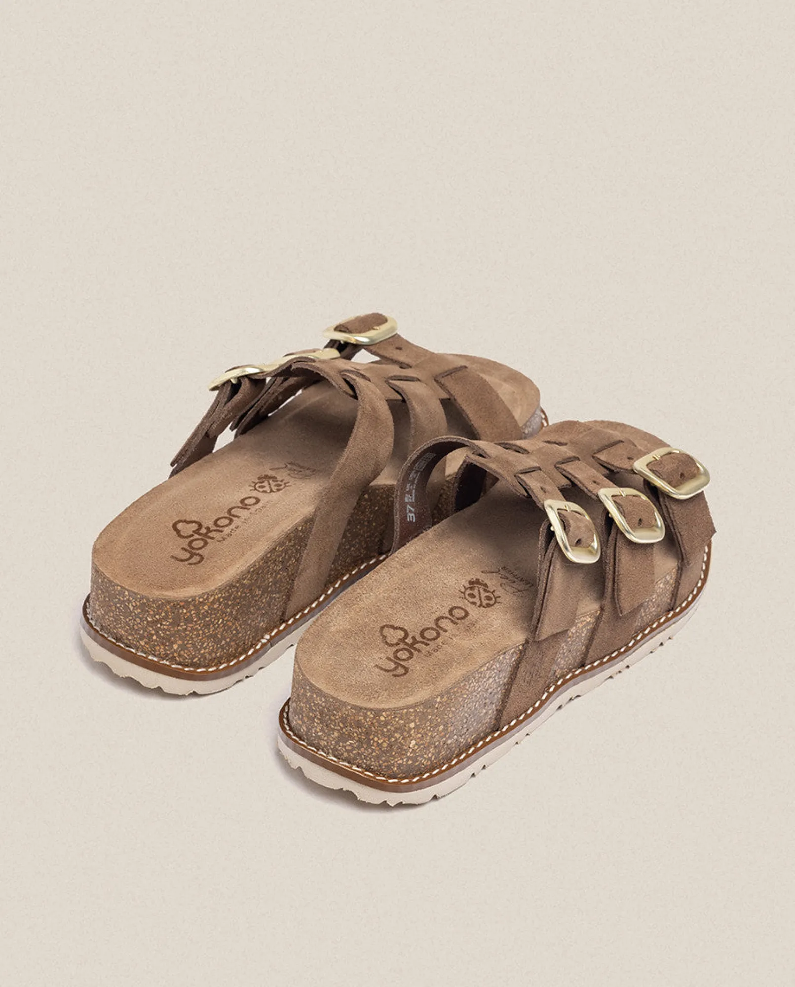 Discount Yokono Sandalia De Plataforma Oca 004 Marrón