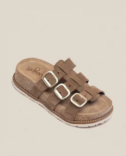Discount Yokono Sandalia De Plataforma Oca 004 Marrón