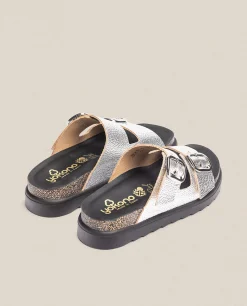 Flash Sale Yokono Sandalia De Plataforma Tunez 130 Plata