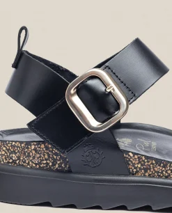 Online Yokono Sandalia De Plataforma Tunez 128 Negro