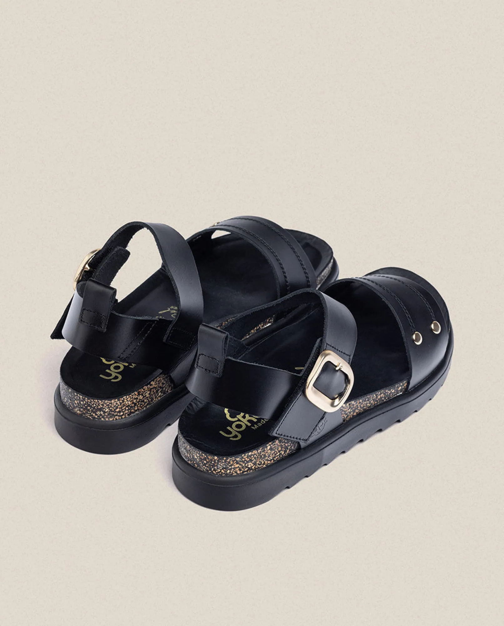 Online Yokono Sandalia De Plataforma Tunez 128 Negro